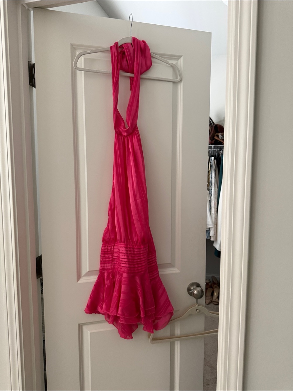 Peppermayo Willow Chiffon Mini Dress - Fuchsia NWT
